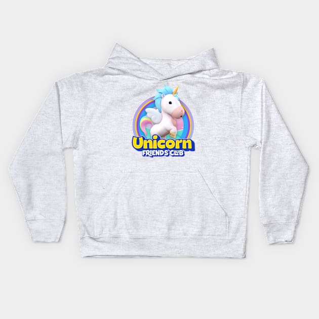 Baby Unicorn Kids Hoodie by Puppy & cute